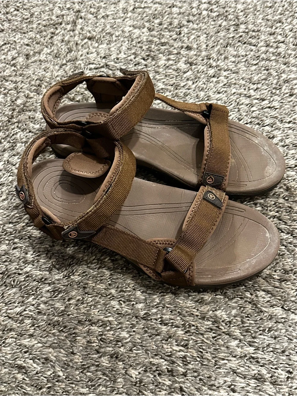 Atika Men’s Brown Sport Adjustable Strap Sandals